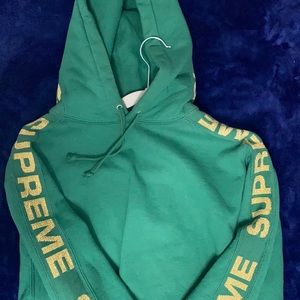 Supreme metallic rib hoodie small used